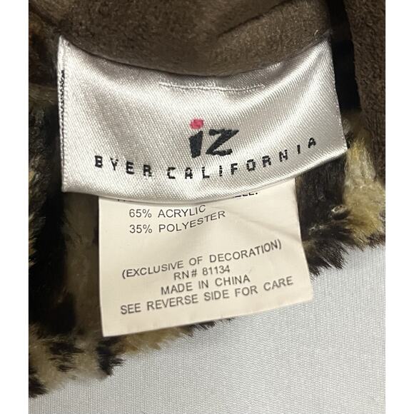 Iz Byer California Reversible Women’s Cheetah Print Jacket Size 7/8 - Picture 10 of 11